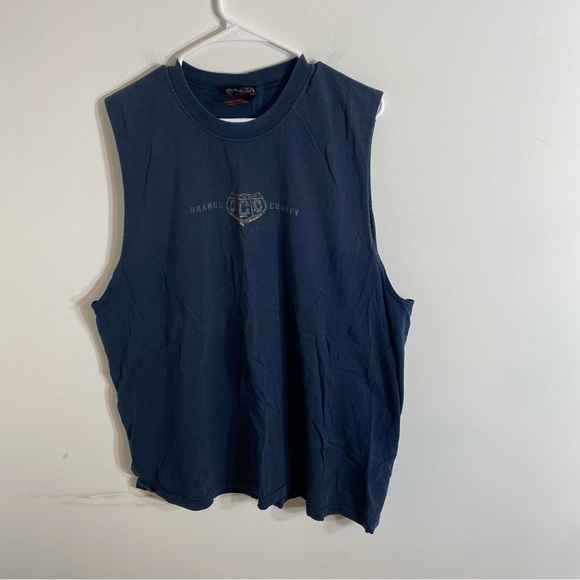 Orange County Choppers Tank Top XXL Vintage Blue Motorcycles Men’s - Picture 2 of 4
